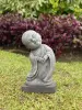  Product image 1 of the product “Ling - Monk, standing, bent sideways, 35 cm H | cast stone ”